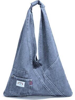 Denim Purses For Women Fashion Trendy Jean Purse Denim Purse Handbag Shoulder Ba